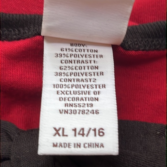 Harajuku Mini for Target Red Long Sleeve Tee Bow Tulle & Sequins - Picture 6 of 11